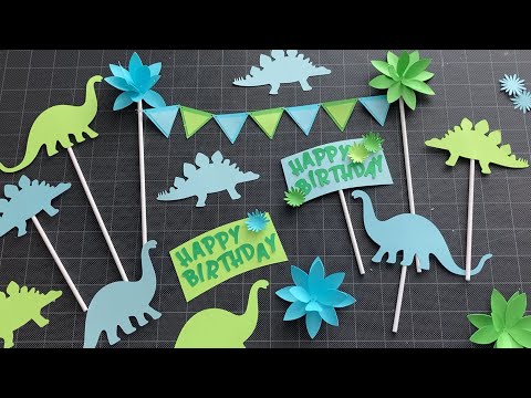 Cricut Cake – Cricut Dinosaurs