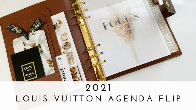 Cloth & Paper Haul Louis Vuitton Half Letter Discbound Planner Flip Updated  2021, Rose Gold Charm - Y…