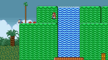 Super Mario Bros. X (SMBX 1.4.4) Custom Level - SMB2 level 1-1