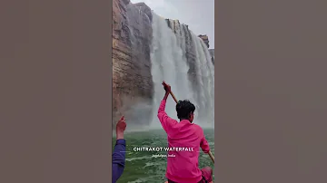 Chitrakoot waterfall #modi #bajrangbali #mahakal #india #jaishreeram #water #mahadev #waterfall