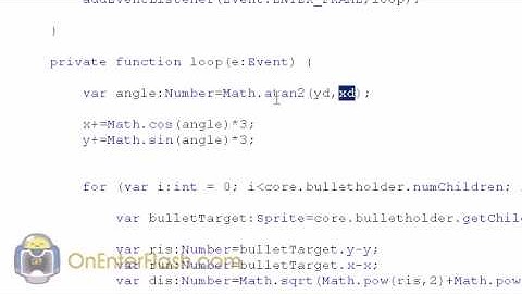 Adobe flash cs4 Game tutorial: Enemy AI