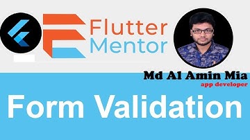 Form and validation in flutter | Form and validation in flutter bangla | Flutter Bangla Tutorial