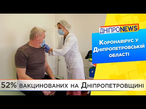 Ситуація з COVID-19 та вакцинацією у Дніпропетровській області