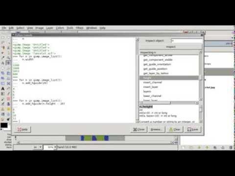 Gimp python console Extended - YouTube