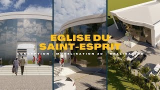 Construction moderne : Eglise moderne en Afrique - Projet architectural