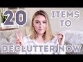 20 ITEMS TO DECLUTTER TODAY | Minimalism + Simple Living