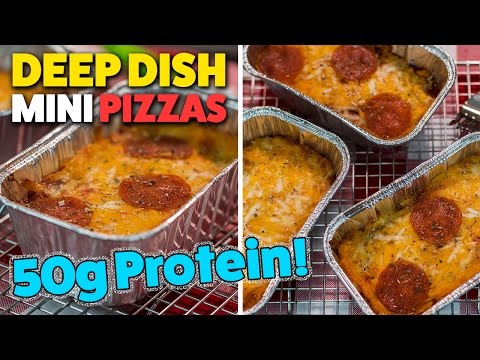 Healthier Mini DEEP DISH Pizzas | Meal Prep Recipe