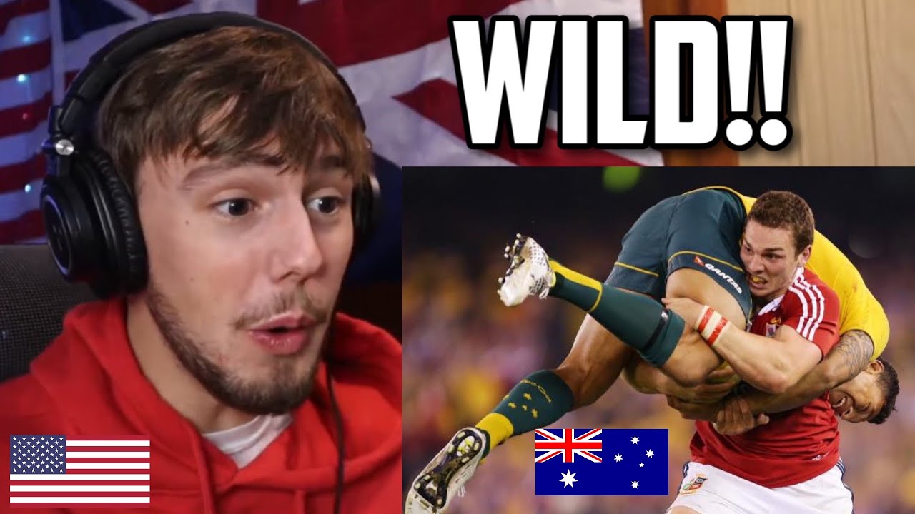 American Reacts to Brutal Rugby Collisions! - YouTube