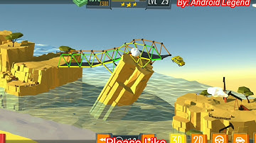 Build a Bridge Level 29 Android 3 star walk-through
