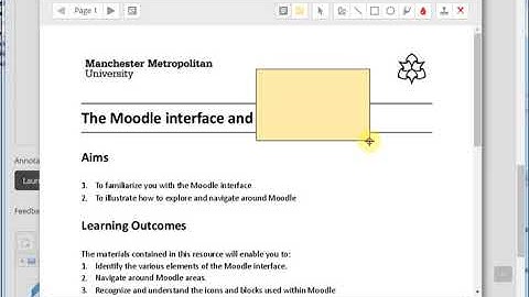 #414 Adding feedback to PDFs in Moodle Assignments