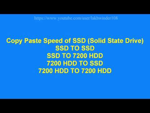 SSD Copy Paste Speed