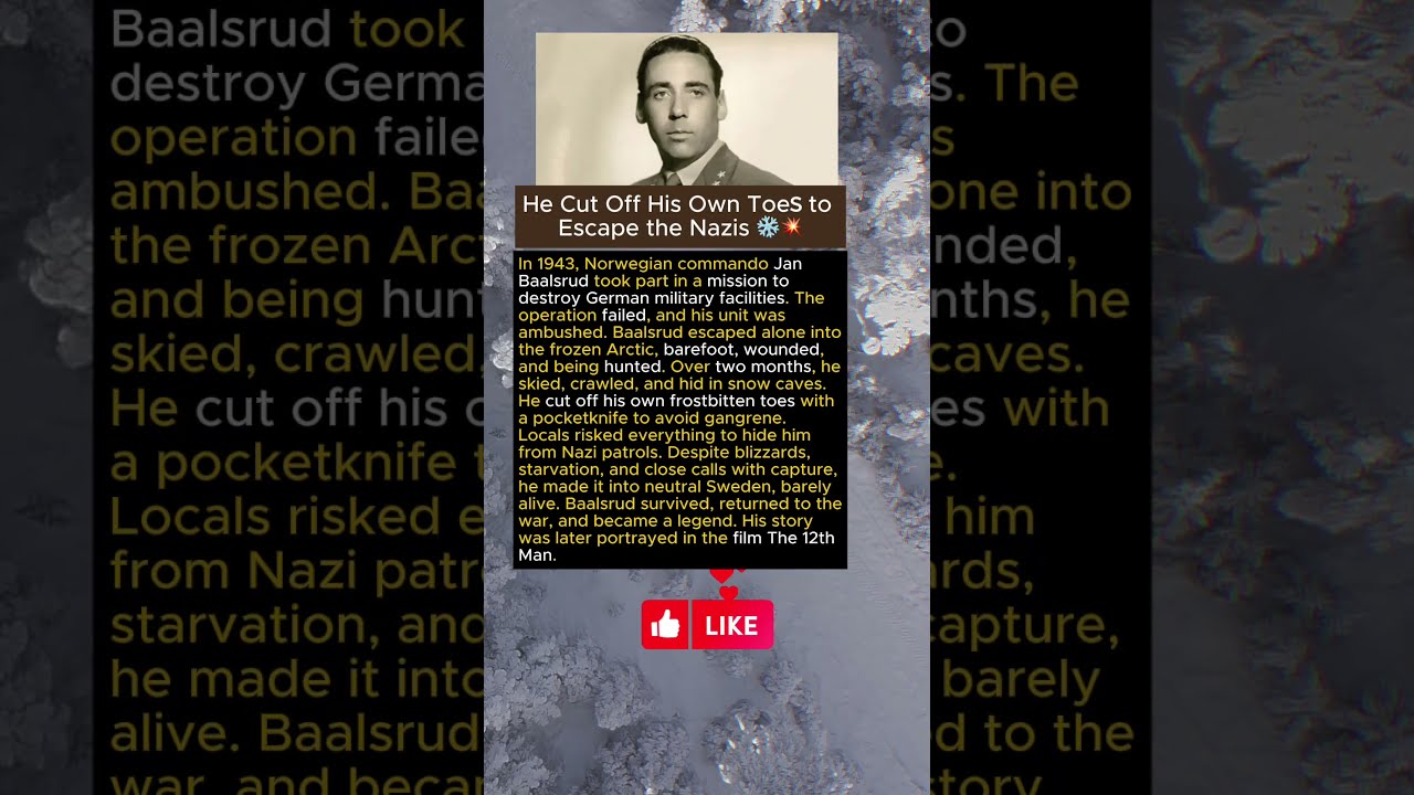 He Cut Off His Own Toes To Escape The Nazis 