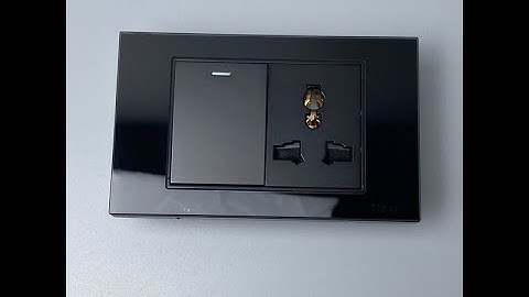 Công Tắc Ổ Cắm Điện Âm Tường Mặt Kính Cường Lực Cao Cấp TENKO I Tenko.com.vn