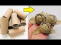 Easy Roses DIY made of Toilet Paper Rolls / How to make Rose / Toilet Paper Craft Ideas