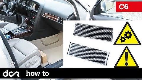 How to replace Cabin Air Filter - Audi A6, S6, RS6 C6 - 2004-2011
