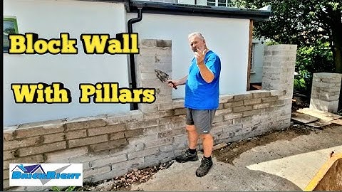 Building a Block Wall with Pillars 🧱🧱🧱