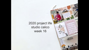2020 project life process video | studio calico | week 16