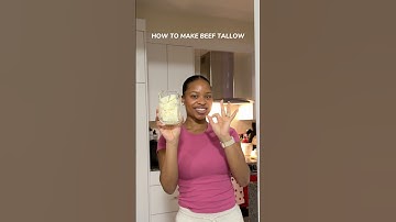 How to make beef tallow 🥩🖤 #beeftallow #tallow #healthyeating #homemade #diy
