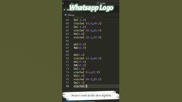 WhatsApp Logo - Python Turtle Graphics Drawing