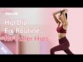 Simple & Easy Hip Dip Fix Workout for Fuller Hips! | Model Workout Routine for Curvier Body Line