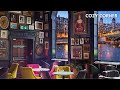 Coffee Shop Ambience | Relaxing Jazz & Rain & Cafe Sounds