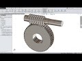 Solidworks tutorial | sketch Worm gear Animation in Solidworks