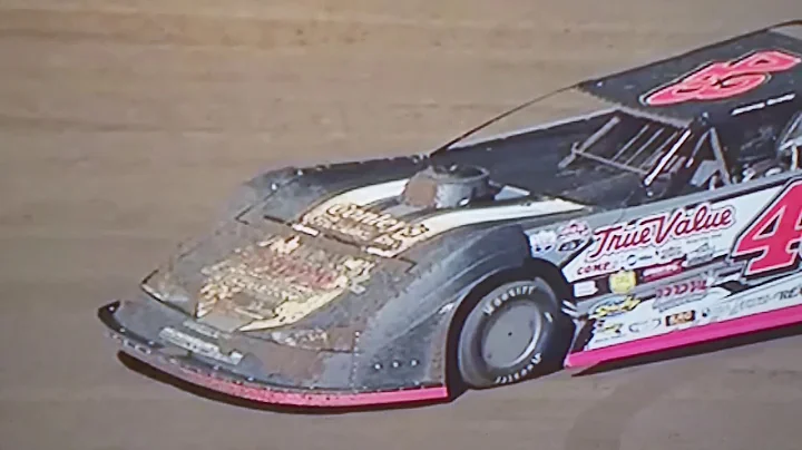 Bloomquist wins the b-main on three wheels after c...
