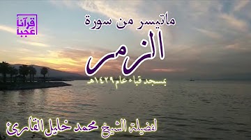 تلاوة مميزة  من رحاب مسجد قباء لفضيلة الشيخ محمد بن خليل القارئ