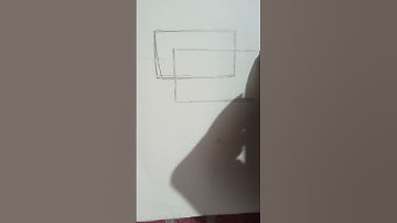 How to draw a 3d rectangle | #rectangle #drawing #art #rectangletutorial #tutorialvideo #pencilart