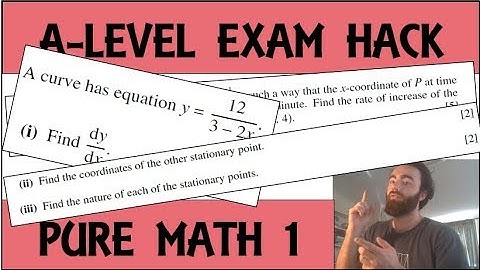 Exam Hack | CIE AS Maths | P1 | Differentiation Question