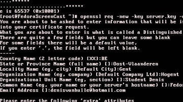 Screencast 3: installatie van Apache op Fedora linux part 1
