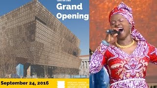 Vignette de la vidéo "Angelique Kidjo singing Afirika at the Dedication Ceremony of the NMAACH"