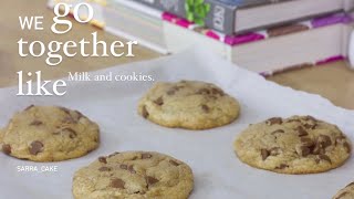 كوكيز سهل ولذيذ / ساره كيك _سناب | chocolate chips cookies recipe