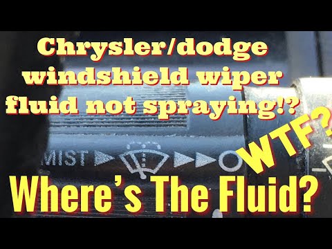 Windshield Washer Wiper Fluid Fix / Dodge Grand Caravan - Chrysler Town and Country