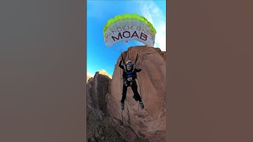 Whole body shakes before Tandem BASE jump - #moab #basejump #adventure #travel #tandembasemoab
