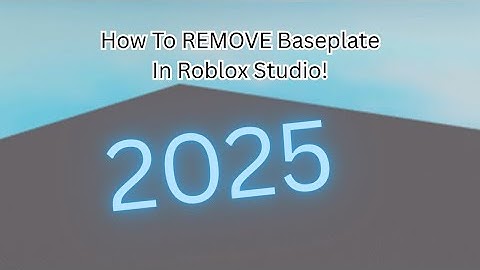 How To REMOVE Classic Baseplate In Roblox Studio In UNDER 1 MINUTE!