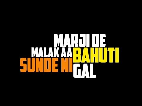 New Punjabi Whatsapp Status Attitude | Black Background Status | Latest Punjabi Songs 2020