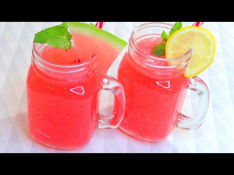 Сезон АРБУЗОВ открыт! Готовлю ОСВЕЖАЮЩИЙ арбузный лимонад! Рецепт #82 Watermelon lemonade, Lemonade