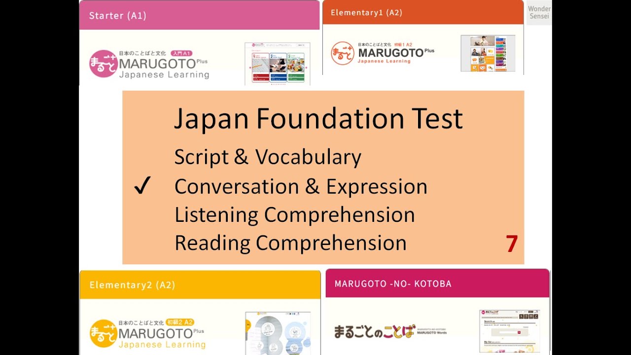 7- MARUGOTO SAMPLE EXAM- JAPAN FOUNDATION TEST