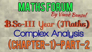 Complex Analysis(B.Sc-III)