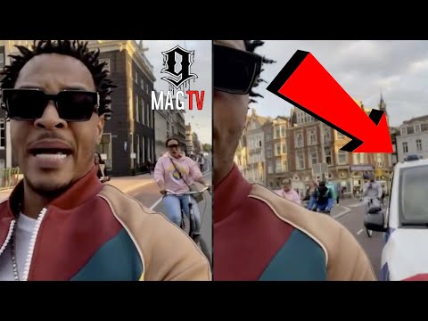 T.I. Gets Chased Down By Amsterdam Police While Riding His Bike! 🚔