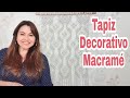 Tapiz de Macramé con forma simétrica