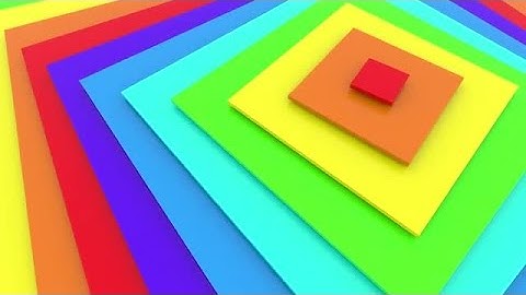 Rainbow Color Expanding Squares Loop Stock Motion Graphics
