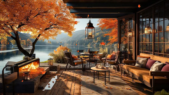 Warm Jazz Music for Relaxing, Study 🍂Cozy Fall Coffee Shop Ambience ~ Smooth Jazz Instrumental Music