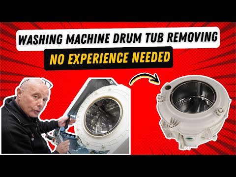 How to remove a washing machine Drum tub 1 of 4