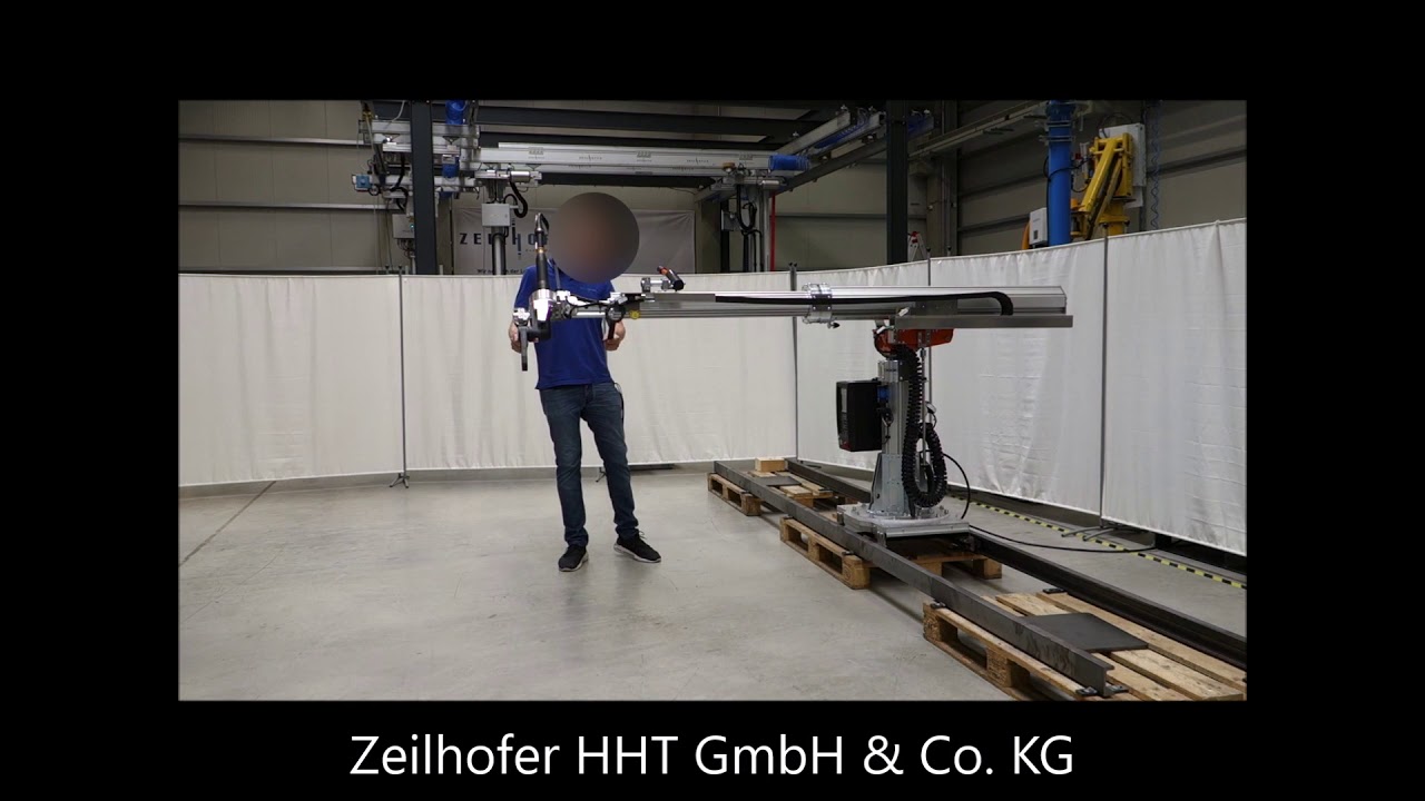 Hubachse ZH90 für die Aufnahme von Schraubtechnik und Schraubern in der Automobilindustrie