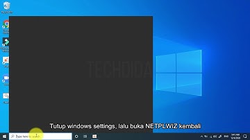 Checkbox Missing NETPLWIZ (Users must enter a username and password)