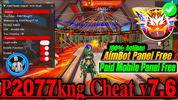 P2077KNG CHEAT V7.6 MOD MENU APK DAWNLOAD ALL SERVER CS / BR RANK 100% SAFE | 
