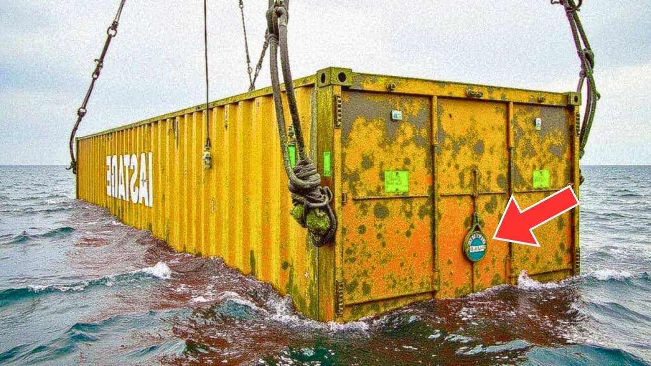 A búvárok LEFAGYTAK, amikor kinyitották ezt a lezárt konténert...