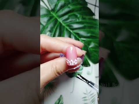 White Embossed Flower